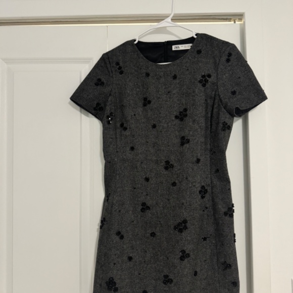 ZARA New Collection Embroidered Mini Dress - Picture 2 of 6